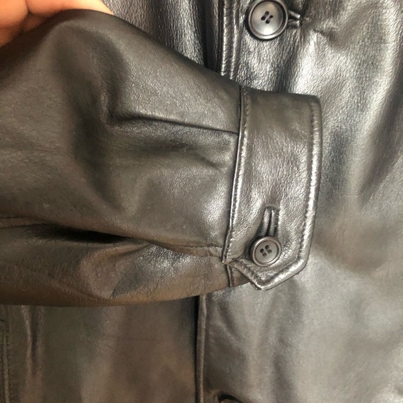 Danier Men's Black Leather Jacket Small - Picture 4 of 12